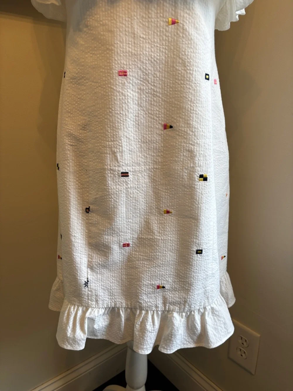 Lilly Pulitzer Franco Regatta Embroidery Nautical Flags Strapless Dress NWT - Picture 8 of 15